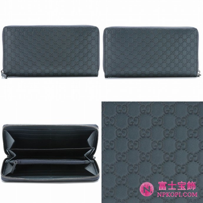 GUCCI/グッチ 2012年春夏新作AVEL MEN'Sラウンドファスナー長財布 244994 BMJ1R 1320 